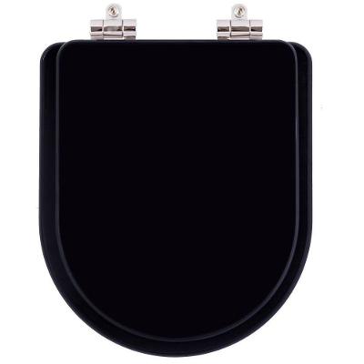 Assento Sanitário Poliester Soft Close Nexo Onix Preto Fosco