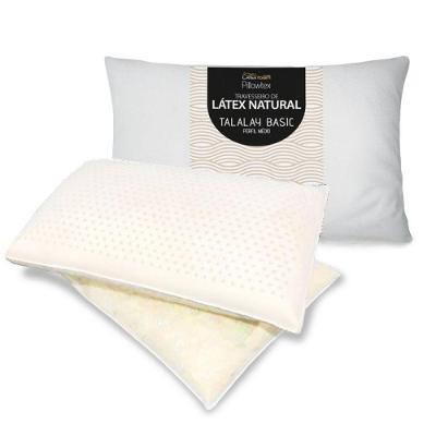 Travesseiro de Látex Talalay Meio Placa Meio Flocos Médio