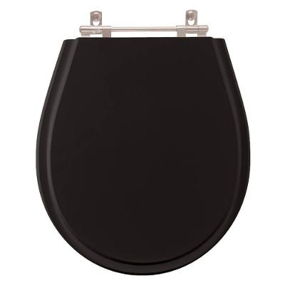 Assento Sanitario Aries Preto para Bacia Eternit 6lpf