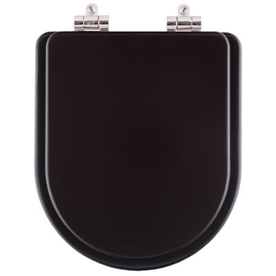 Assento Sanitário Poliester Soft Close Link Marrom Fosco