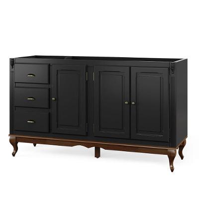 Balcão De Pia Para Cozinha Hannover - M560703 Largura 160cm Cor Laca - Preta