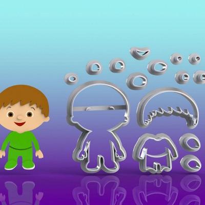 Cortador Baby Tv Charlie Modular Tamanho 5Cm