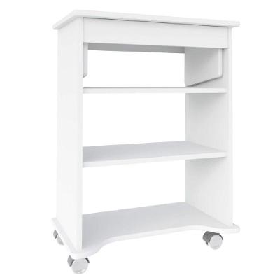 Mesa Escrivaninha Para Notebook Com Tampo Portátil Branco Branco