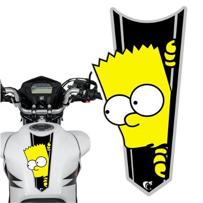 Adesivo Faixa Gravata Sem Resina Bart Simpson Preto Cor Preto