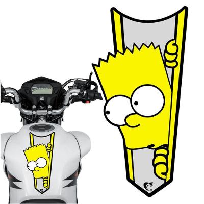 Adesivo Faixa Gravata Sem Resina Bart Simpson Amarelo Cor Amarelo
