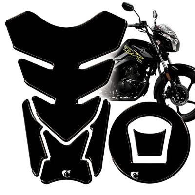 Protetor De Tanque Adesivo Moto Haojue Dk 150 Preto Cor Preto