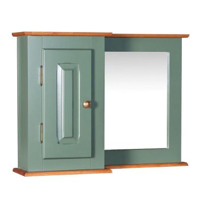 Aéreo Para Balcão De Banheiro Com Espelho Dália - M53059-80 Cor Laca - Verde Musgo