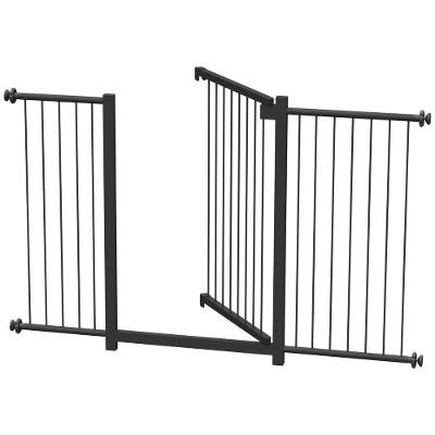 Grade Portão Pet Bebê Divisor Ambiente 118 A 123 Cm Preto