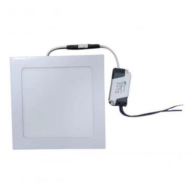Painel Led Embutir 12w 6000k Quadrado Branco - 12w