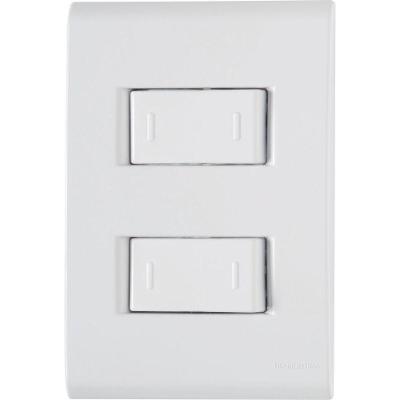 Tramontina- Placa 4x2 + 2 Interruptores Paralelos 10a-250v Branco Branco - 250v