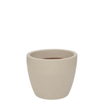 Vaso Malta Redondo 34 X 27 Cm Cor 11 - Granito Areia