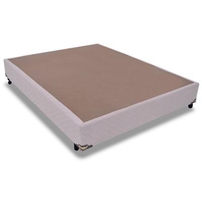 Cama Box Base Casal Universal Suede Marfim (138x188x25) - Probel