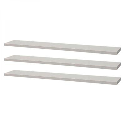 Kit 3 Prateleiras 60 X 15cm Branca Suporte Invisível