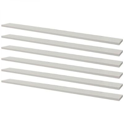 Kit 6 Prateleiras 100 X 15cm Branca Suporte Invisível