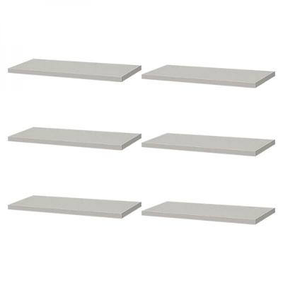 Kit 6 Prateleiras 40 x 20cm Branca Suporte Invisível