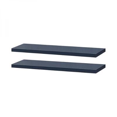Kit 2 Prateleiras 100 X 20cm Azul Suporte Invisível
