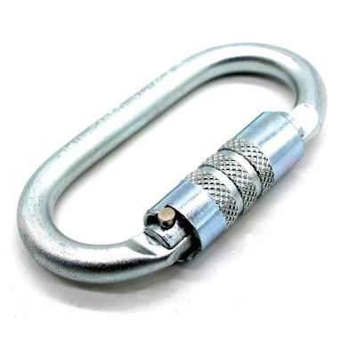 Mosquetão Aço Trava Automática Oval 30kn Keylock Usclimb Ce