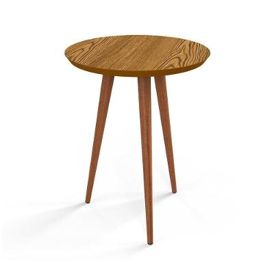 Mesa Lateral/Apoio Canto 62Cm Sala Luna Patrimar Cumarú