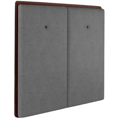 Cabeceira Solteiro 88 Cm Lizz Veludo Cinza Soon Cinza