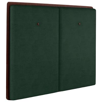 Cabeceira Casal 138 Cm Lizz Veludo Verde Soon Verde