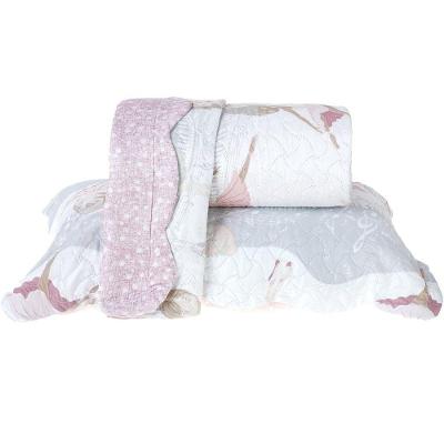 Kit Cobre Leito Rolinho Solteiro + Porta Travesseiro Toque Macio Ballet