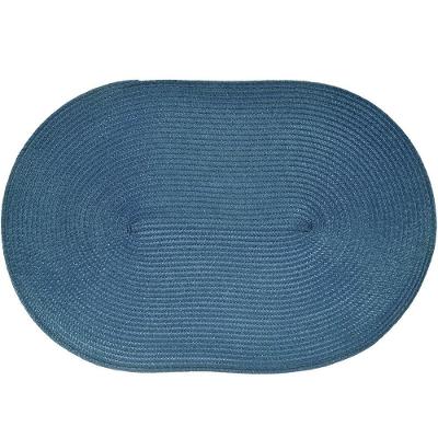 Kit 12 Americano Requinte Liso Para Mesa Oval 30x45cm Navy
