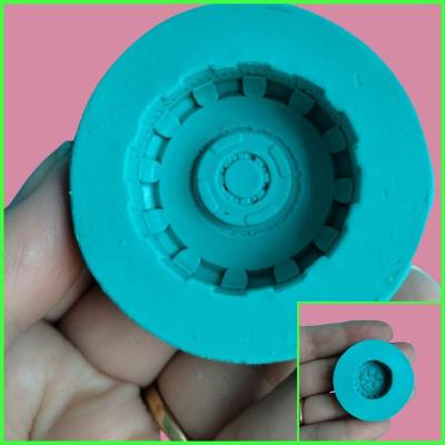 Molde Silicone 2 Modelos Rodas Trator Carro Hotweels (Pneu)