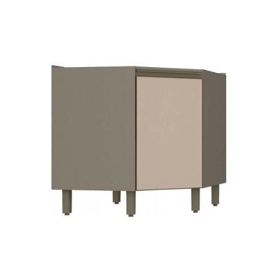 Módulo Cozinha Henn Connect Balcão Canto Oblíquo  c/ 1 Porta s/ Tampo Duna/Cristal