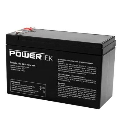 Bateria P/ Nobreak 12V/7Ah En013 Preta Powertek