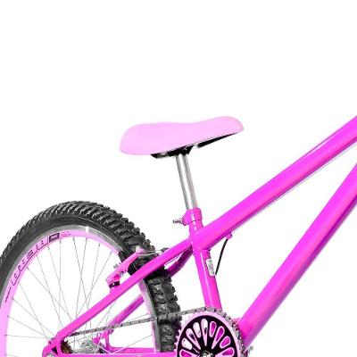 Bicicleta Aro 24 Aero + Kit Proteção Cor Pink E Rosa