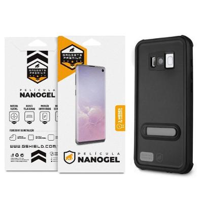 Kit Capa À Prova D'Água E Película De Nano Gel Dupla Para Samsung Galaxy S8 Plus - Gshield