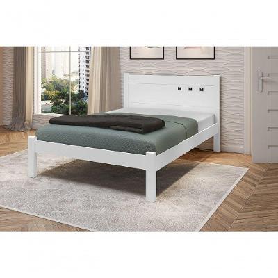 Cama Casal Paola Ii Branco Framar Móveis