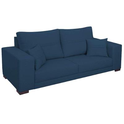 Sofá 2 Lugares Madri Suede - Amarena Móveis Cor Azul Marinho