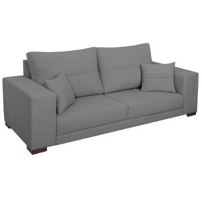 Sofá 2 Lugares Madri Suede - Amarena Móveis Cor Cinza