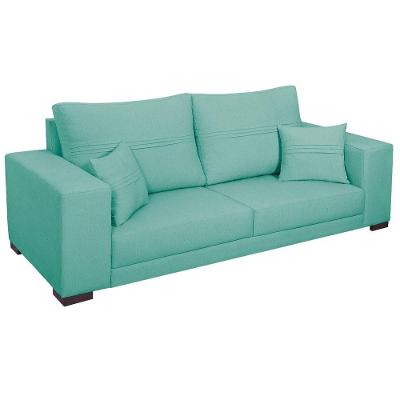 Sofá 2 Lugares Madri Suede - Amarena Móveis Cor Azul Tiffany
