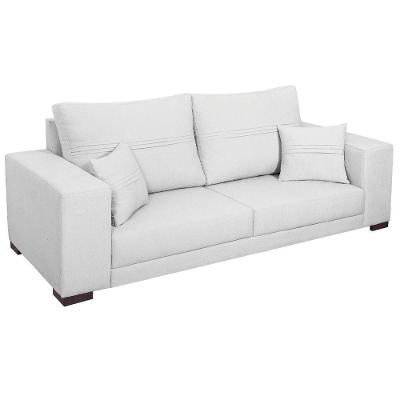 Sofá 2 Lugares Madri Suede - Amarena Móveis Cor Branco