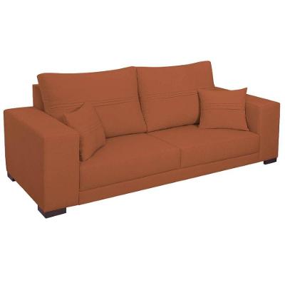 Sofá 2 Lugares Madri Suede - Amarena Móveis Cor Terracota