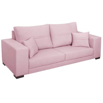 Sofá 2 Lugares Madri Suede - Amarena Móveis Cor Rosa Bebê