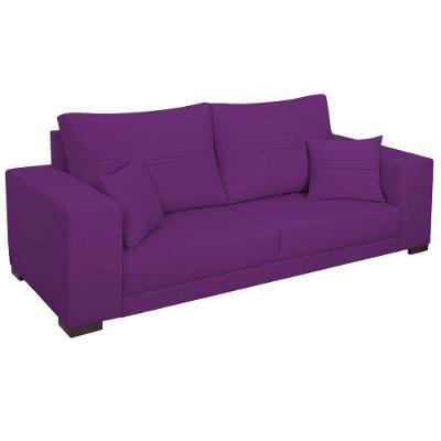Sofá 2 Lugares Madri Suede - Amarena Móveis Cor Roxo