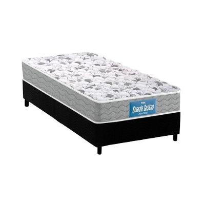 Cama Box Solteiro: Colchão Anatômico Probel D45/EP Guarda Costas Próextreme Plus Double Face + Base CRC Suede Black(88x188)