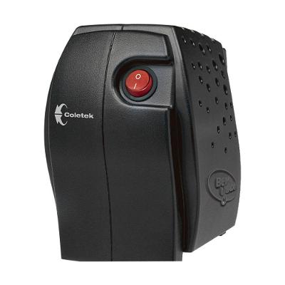 Estabilizador 500va Coletek, Entrada Bivolt Manual, Saída 115v, 4 Tomadas, Preto - Es-500va