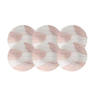 Conjunto De Pratos De Sobremesa 06 Peças Rosé Tramontina