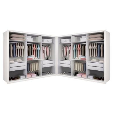 Closet Casal Sem Portas 8 Gavetas Paris Duo Premium Minastex