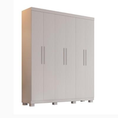 Guarda Roupa Sevilha 6 Portas 4 Gavetas Benetil Móveis Branco