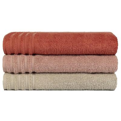Kit 3 Toalha De Rosto Grande Fio Penteado 100% Algodão - Twist - Kit 2