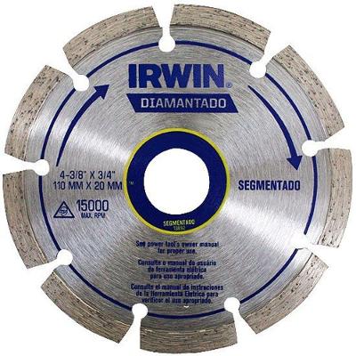 Disco Diamantado Segmentado 110 X 20 Mm - Irwin