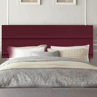 Painel Estofada Argentina 195cm King Size Para Cama Box Quarto Suede Bordô