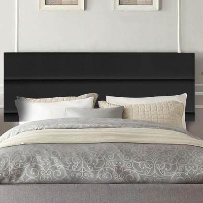 Painel Estofada Argentina 195cm King Size Para Cama Box Quarto Suede Preto