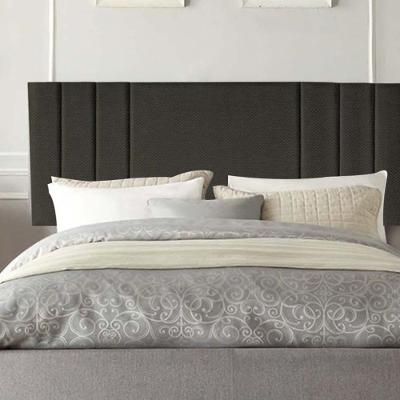 Painel Estofada Grécia 90cm Solteiro Para Cama Box Quarto Linho Marrom