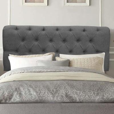 Painel Estofada Paris 100cm Solteiro Para Cama Box Quarto Linho Cinza
